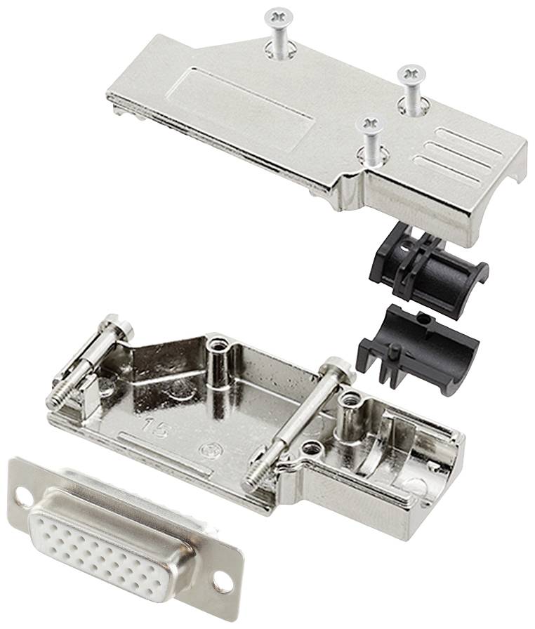 encitech DCMR15-FK-HDS26-W-K 6355-8066-12 Набір гнізд D-Sub 90° Кількість контактів: 26 Паяльна чашка 1 шт.