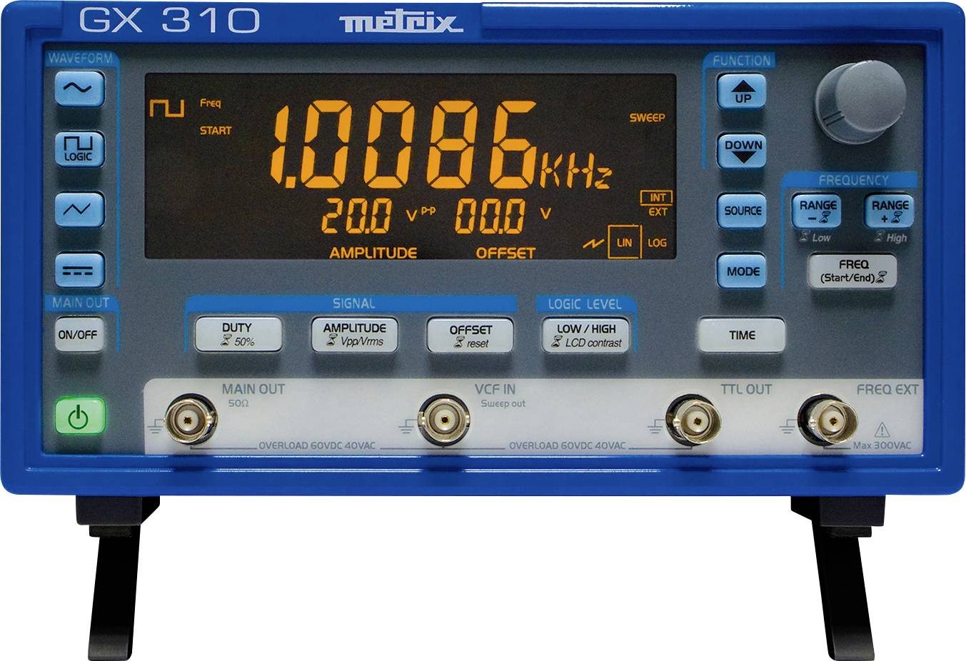 Калібрування генератора функцій Metrix GX 310 (ISO)