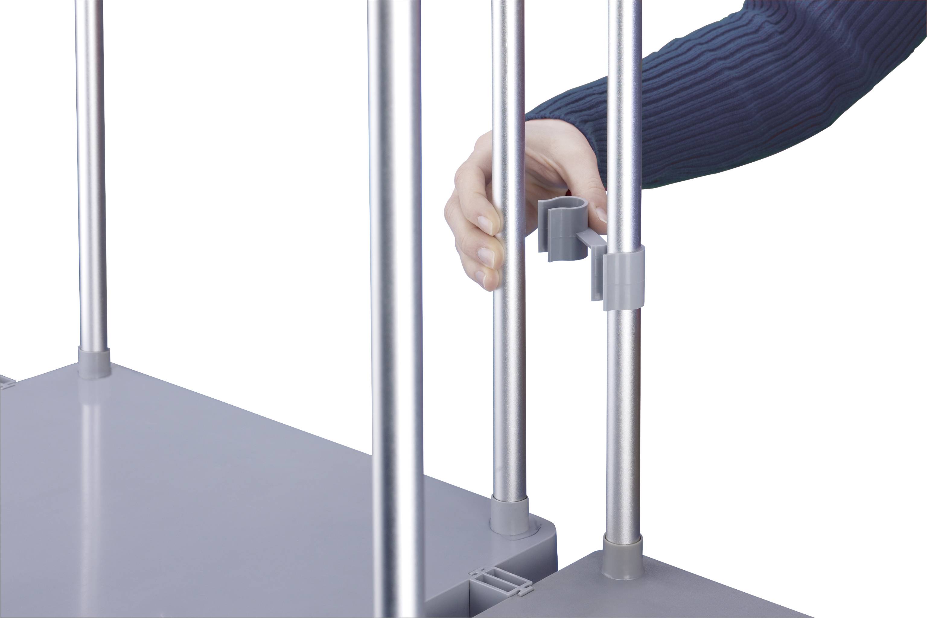 Hailo 0912-210 Контейнер для переробки 120 л алюмінієвий (Ш x В x Г) 430 x 1000 x 450 мм сірий Портативний Н/Д 1 шт.