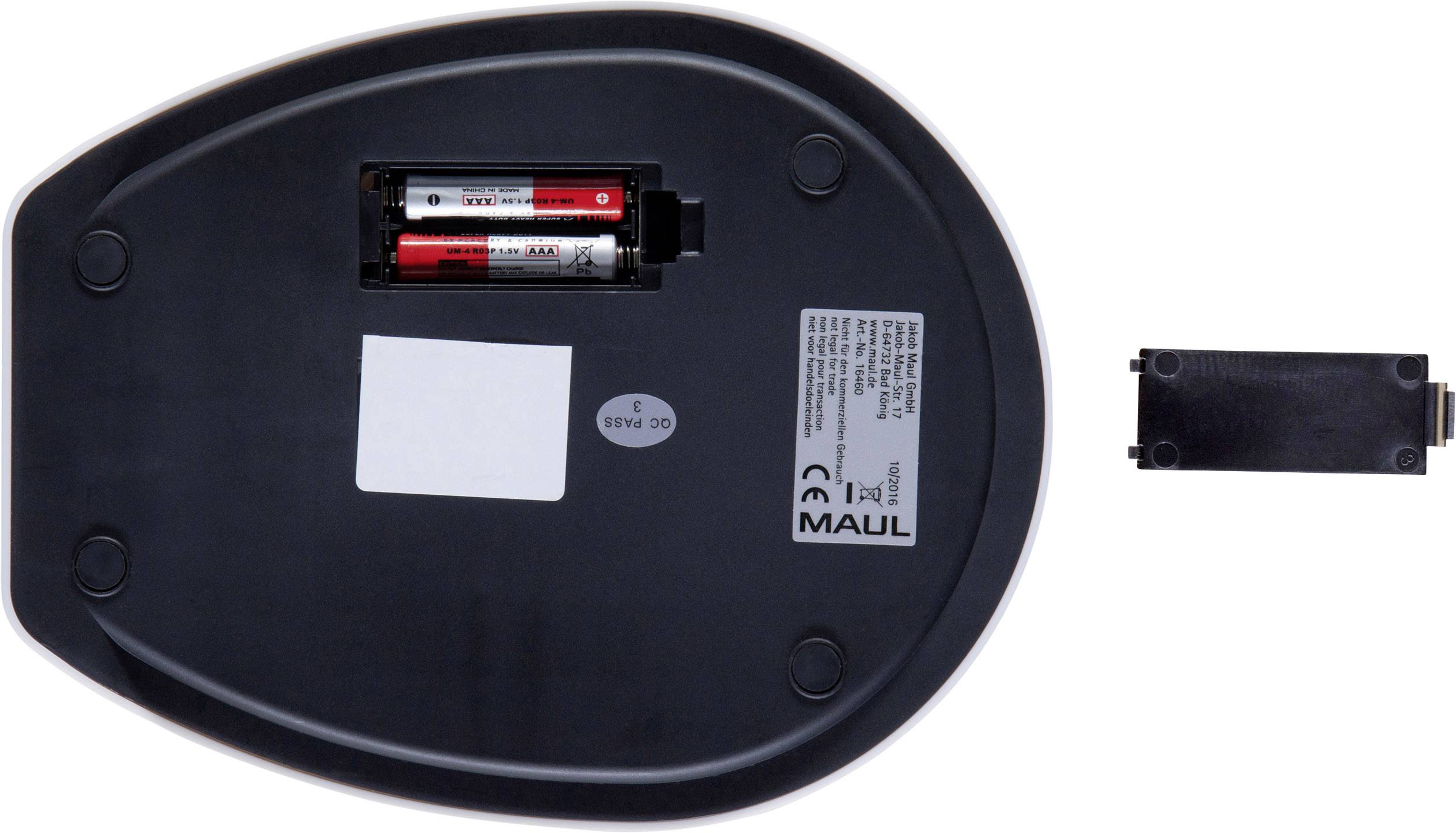 Maul 1646002 Letter scale 1646002 Діапазон вимірювання макс. 5000 г Градуювання 1 г на батарейках біла