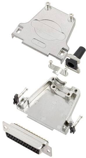 TRU COMPONENTS 7708424 Гніздо D-Sub TCDTZF25DBSK, ряди: 2, контакти: 25, 180°, 1 шт.