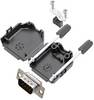 TRU COMPONENTS 7708672K Zestaw listew męskich D-Sub TCDPPK09BKDBPK, rzędy: 2, styki: 9, 180 °, 1 szt.