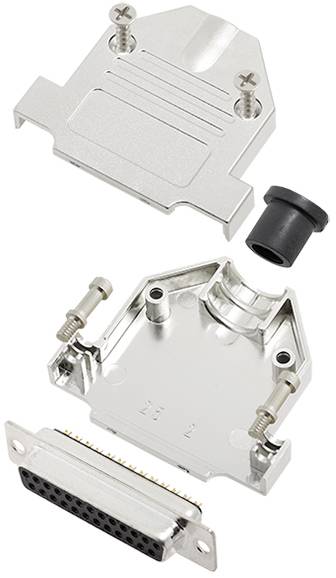 TRU COMPONENTS 7708516 Zestaw listew żeńskich D-Sub TCDTNT25MDMSK, rzędy: 2, styki: 25, 180 °, 1 szt.