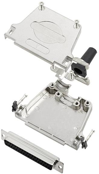 TRU COMPONENTS 7708556 Zestaw listew żeńskich D-Sub TCDTZF37DMSK, rzędy: 2, styki: 37, 180 °, 1 szt.
