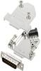 TRU COMPONENTS 7708608 Zestaw listew męskich D-Sub TCD45NT15MDBPK, rzędy: 2, styki: 15, 45 °, 1 szt.
