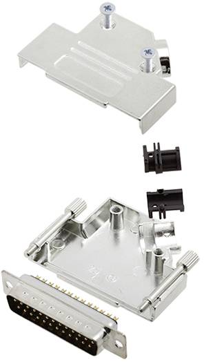 TRU COMPONENTS 7708620 Zestaw listew męskich D-Sub TCD45ZK25DBPK, rzędy: 2, styki: 25, 45 °, 1 szt.