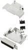TRU COMPONENTS 7708620 Zestaw listew męskich D-Sub TCD45ZK25DBPK, rzędy: 2, styki: 25, 45 °, 1 szt.