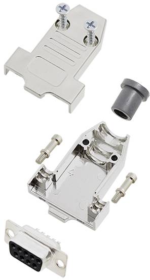 TRU COMPONENTS 7708648 Zestaw listew żeńskich D-Sub TCDTNT09MDBSK, rzędy: 2, styki: 9, 180 °, 1 szt.