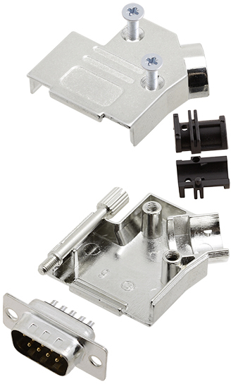 TRU COMPONENTS 7708768 Zestaw listew męskich D-Sub TCD45ZK09DMPK, rzędy: 2, styki: 9, 45 °, 1 szt.