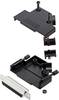 TRU COMPONENTS 7709020 Zestaw listew żeńskich D-Sub TCD45PKP25DMSK, rzędy: 2, styki: 25, 45 °, 1 szt.