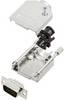 TRU COMPONENTS 7709036 Zestaw listew męskich D-Sub TCDTZK09HDP15K, rzędy: 3, styki: 15, 180 °, 1 szt.
