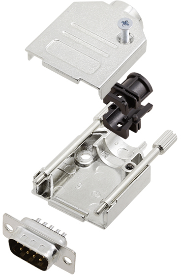 TRU COMPONENTS 7709108 Zestaw listew męskich D-Sub TCDTZK09DMPK, rzędy: 2, styki: 9, 180 °, 1 szt.