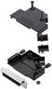 TRU COMPONENTS TCD45PKP25HDS44K 7709184 Zestaw listew żeńskich D-Sub 45 ° Ilość styków: 44 kielich lutowniczy 1 szt.