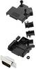 TRU COMPONENTS 7709240 Zestaw listew męskich D-Sub TCD45PKP09DMPK, rzędy: 2, styki: 9, 45 °, 1 szt.