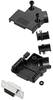 TRU COMPONENTS 7709368 Zestaw listew żeńskich D-Sub TCD45PKP09DMSK, rzędy: 2, styki: 9, 45 °, 1 szt.