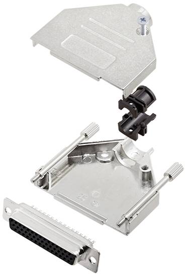 TRU COMPONENTS 7709372 Zestaw listew żeńskich D-Sub TCDTZK25HDS44K, rzędy: 3, styki: 44, 180 °, 1 szt.