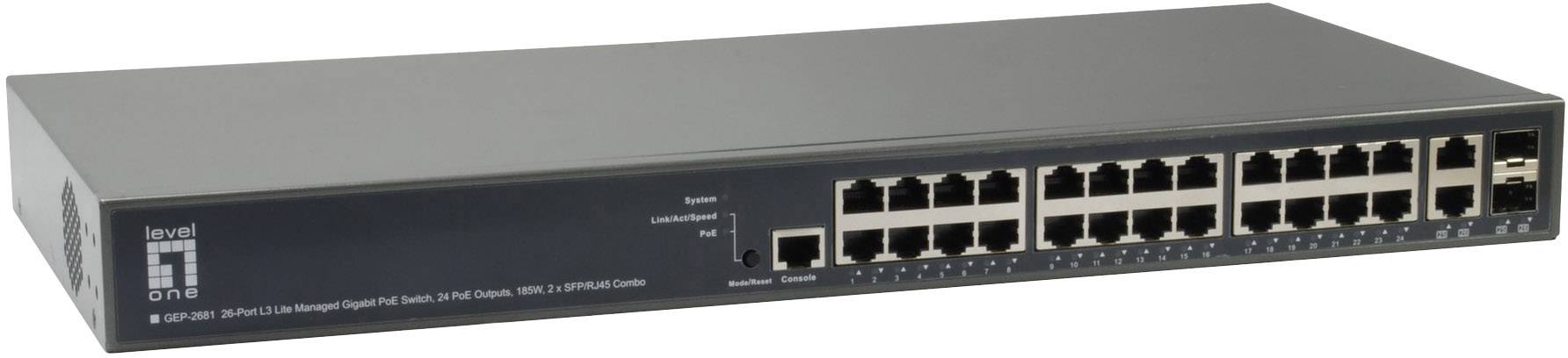 LevelOne 59924803 GEP-2681 Managed Switch Switch sieciowy 1 GBit/s