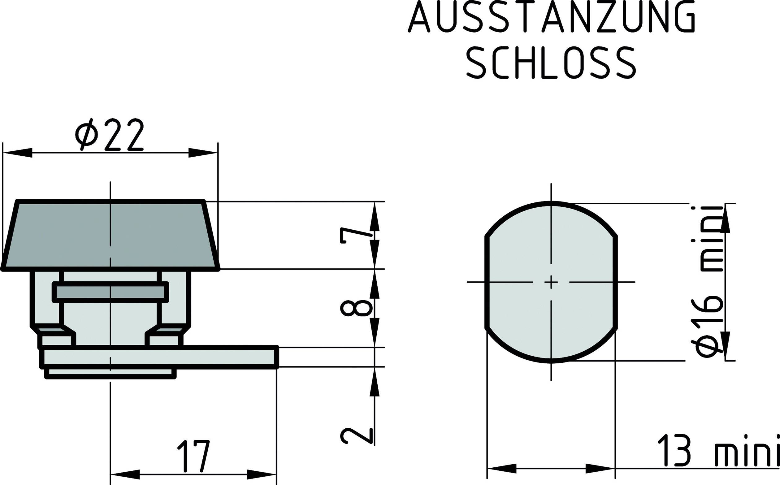 Замок Basi 9000-1358 із важелем, сріблястий