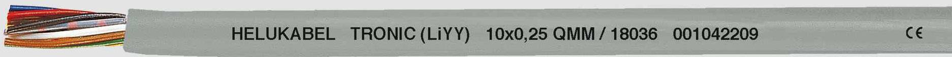 Кабель передачі даних HELU 18058 LiYY 3 x 0,34 мм² сірий 100 м