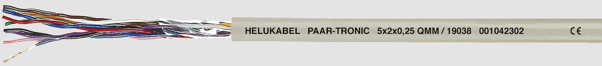 Кабель передачі даних HELU 19003 LiYY 3 x 2 x 0,14 мм² сірий 100 м