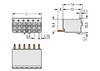 WAGO 2091-1177/200-000 Obudowa złącza pin żeńskiego na PCB, piny: 7, 10 A, 100 szt.