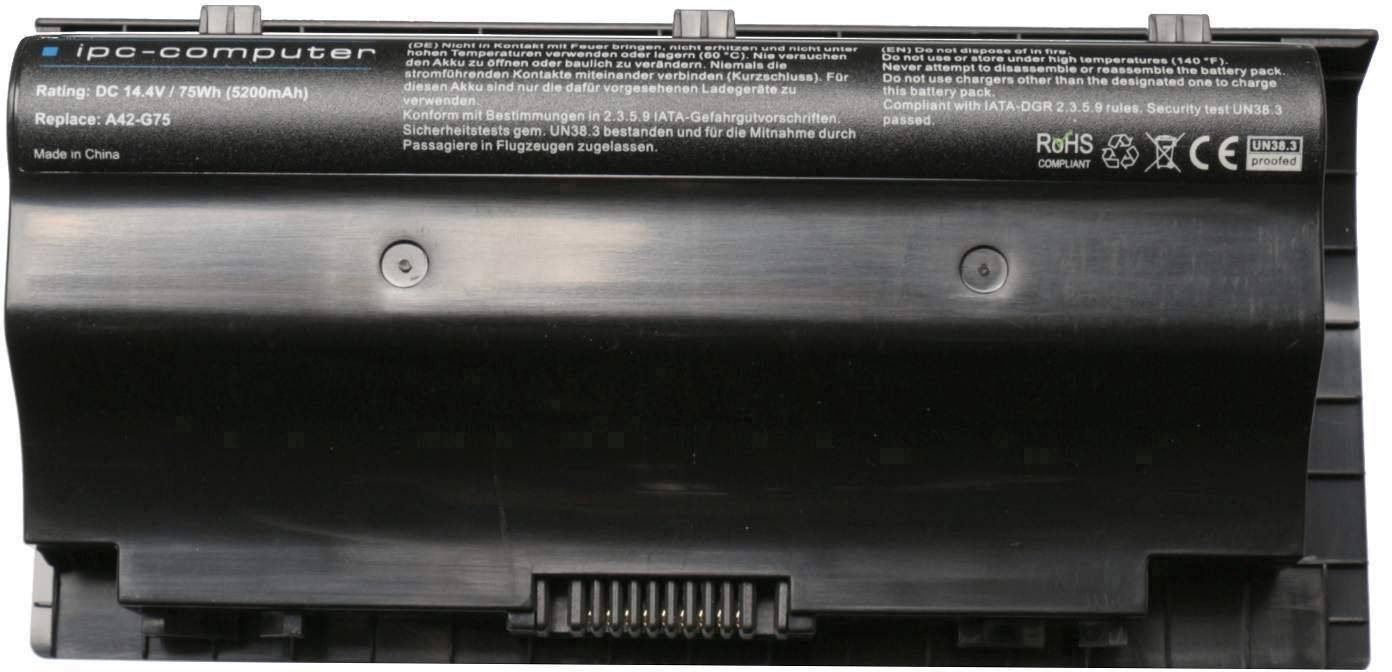 Akumulator do laptopa ipc-computer A0G75J, 14.4 V, 5200 mAh