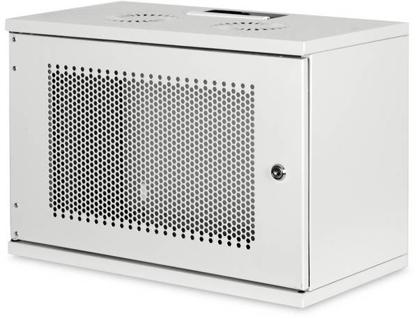 Digitus DN-19-07U-S-PD Szafa rack wisząca 19'' (S x W x G) 540 x 370 x 400 mm 7 U szaro-biały (ral 7035)
