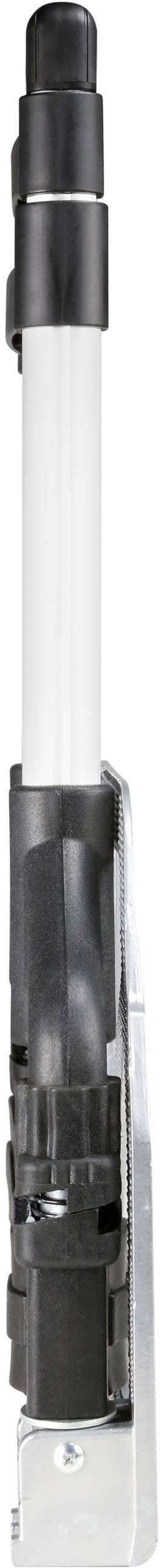 Czarno-biały marker z przezroczystym kapturkiem i metalowym klipsem. Idealny do przypięcia do torby lub notatnika.