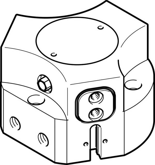 FESTO 1163043 HGDD-50-A Chwytak trzypunktowy Materiał obudowy: kute aluminium 1 szt.