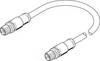 FESTO 3947404 Kabel połączeniowy czujnika/aktuatora NEBS-SM12G12-E-0.3-N-M12G12, 30.00 cm, 1 szt.