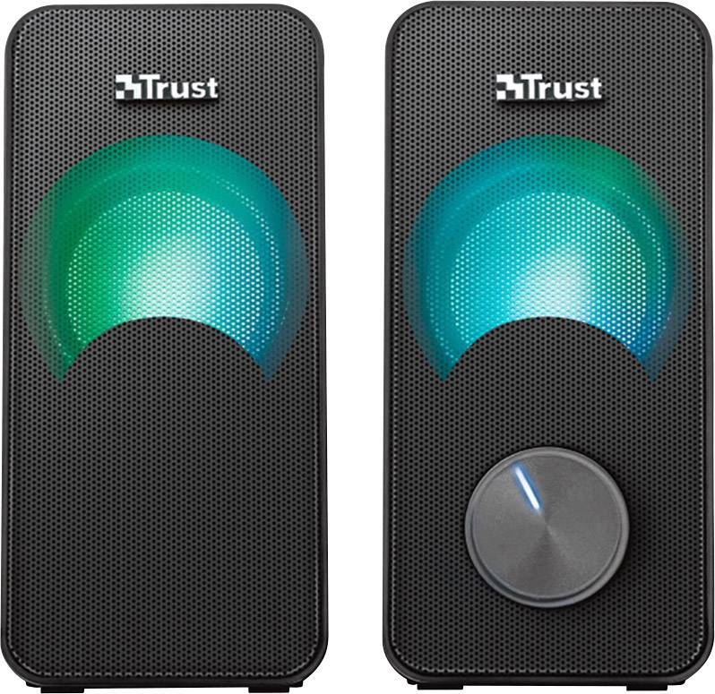 Дротова колонка для ПК Trust Arys 2.0 RGB 2.1 12 Вт, чорна