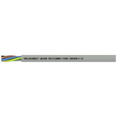 Szary kabel elektryczny z napisem 'HELUKABEL J-B 60G 0,5 MM² 111082 300/500 V'. Widoczne wielokolorowe przewody.