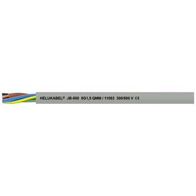 Kabel wielożyłowy firmy HELUKABEL, typ JB-600, przekrój 5G 1,5 mm², napięcie 300/500 V. Odpowiedni do różnych instalacji elektrycznych.