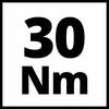 '30 Nm' czarnym tekstem na białym tle.