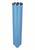 Niebieskie, cylindryczne narzędzie z ząbkowaną krawędzią u góry. Prawdopodobnie narzędzie wiertnicze, takie jak wiertło rdzeniowe.