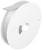 Duża biała szpula kablowa z otworem pośrodku, widziana z boku. Idealna do nawijania kabli lub przewodów.