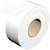 Duża rolka białej taśmy klejącej z brązowym rdzeniem wewnętrznym.