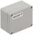 Szary, prostokątny obudowa Weidmüller Klippon przymocowana śrubami w narożnikach.