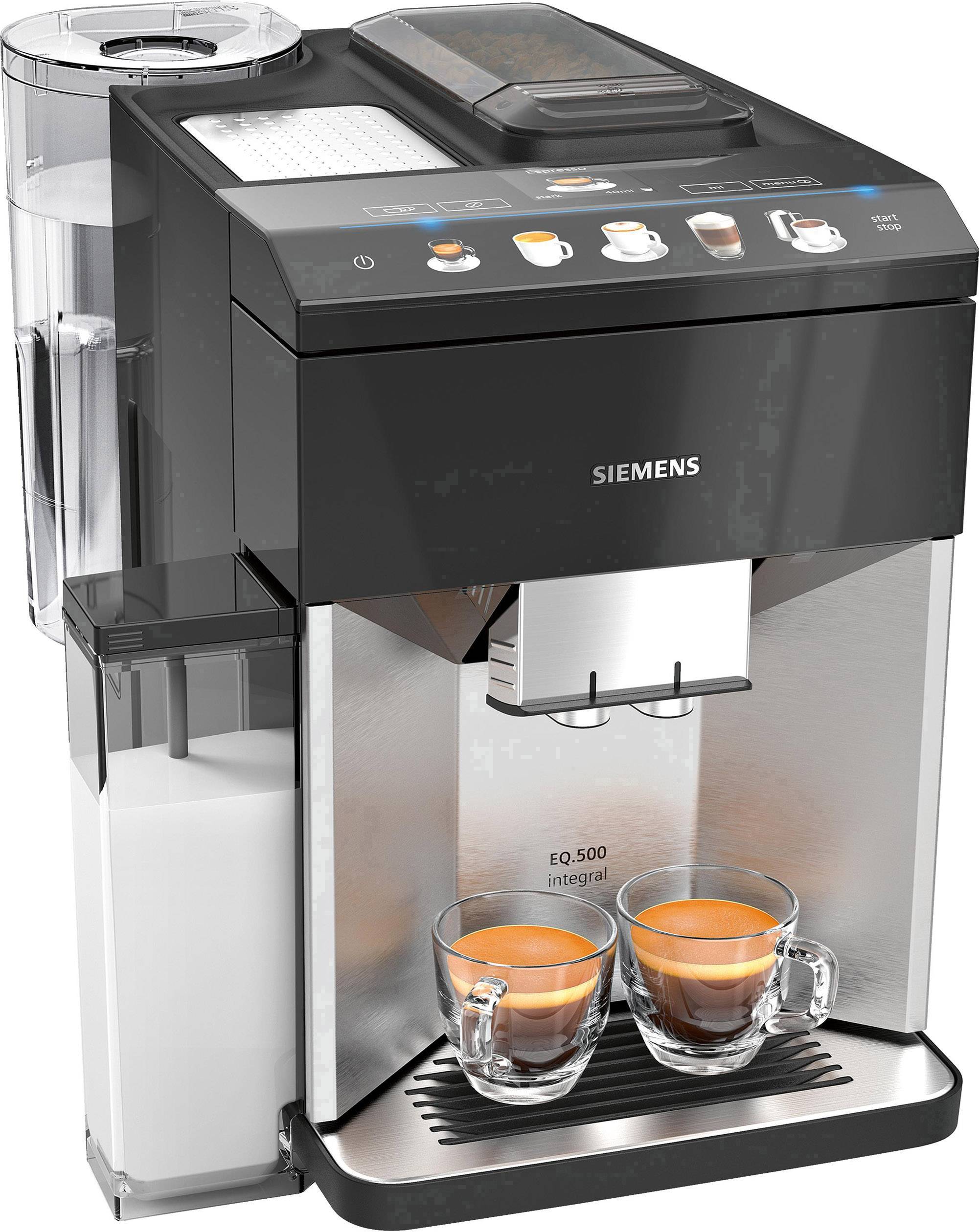 Ekspres do kawy automatyczny Siemens Hausgeräte EQ.500 integral TQ507D03, stali szlachetnej