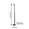Lampa stojąca z czarną, regulowaną podstawą, zakres wysokości 112-157 cm, średnica 275 mm, długość przewodu 30+140 cm.