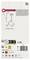 Oprawa sufitowa LED 'Paxamada': Zawiera 1 moduł LED, 5,3W, 440 lm, kąt świecenia 45°, średnica 21,6 cm. Symbole recyklingu i standardów jakości.