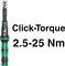 Klucz dynamometryczny Wera Click-Torque A5, zakres 2,5-25 Nm.