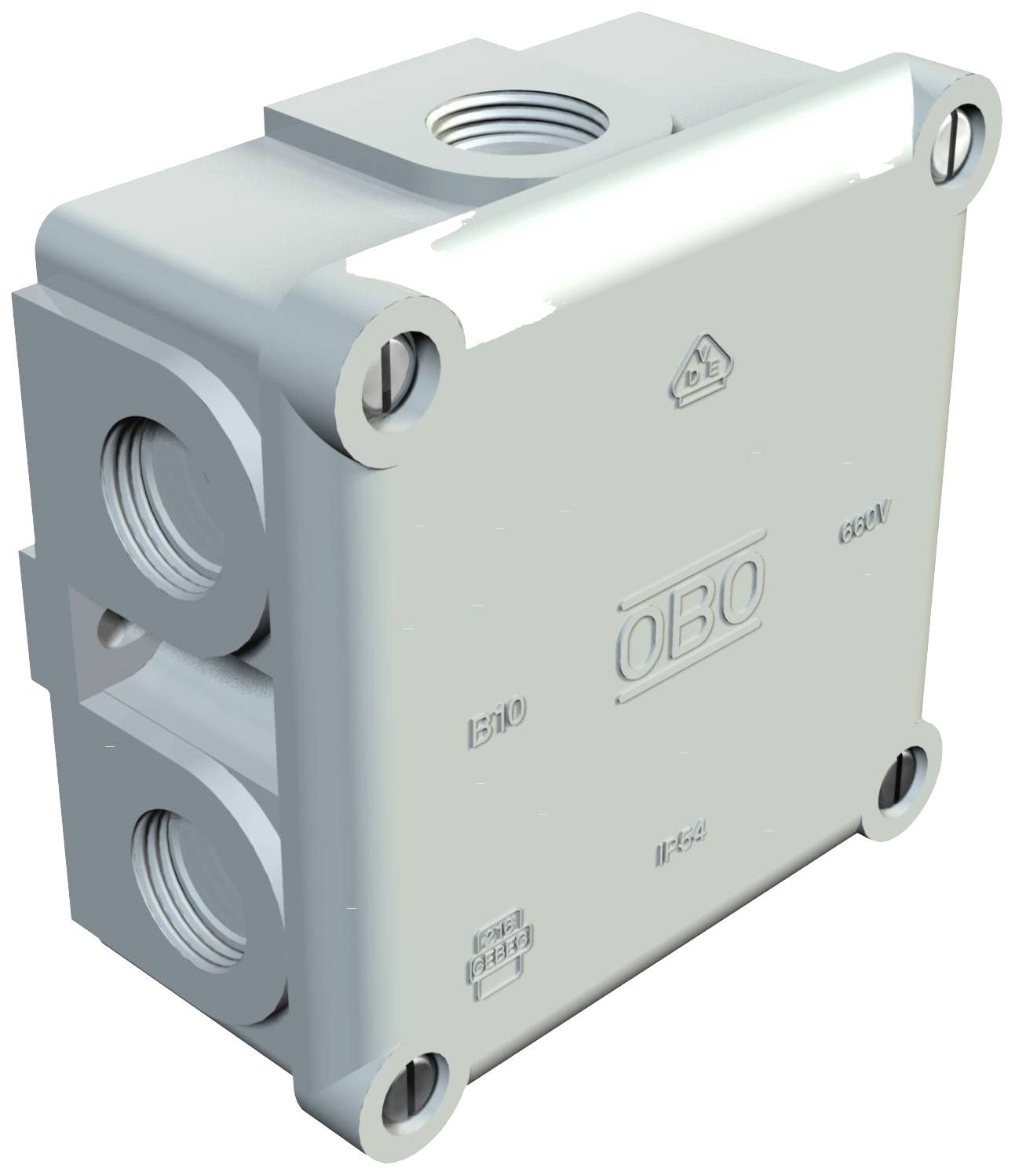 Монтажна коробка OBO Bettermann B 10 M 2002167, 91 мм x 91 мм x 51 мм, 1 шт.