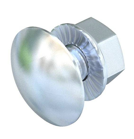 Metalowa nakrętka zabezpieczająca ze stali nierdzewnej, z gładką główką utrudniającą ingerencję. Stosowana głównie w zastosowaniach wymagających zwiększonego bezpieczeństwa.