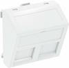 Nośnik danych OBO DTS-2RM RW1 f. 2 moduły typu RM czystej bieli OBO Bettermann, 6119 298, biały, (S x W x G) 45 x 45 x 26 mm