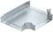 Ocynkowany element metalowy z płaską płytą i wystającymi krawędziami, prawdopodobnie przeznaczony do zastosowań w budownictwie lub elektryce.