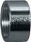 Metalowa tuleja cylindryczna, często stosowana w połączeniach rurowych. Powierzchnia błyszcząca, nie wykazuje szczególnych cech charakterystycznych.