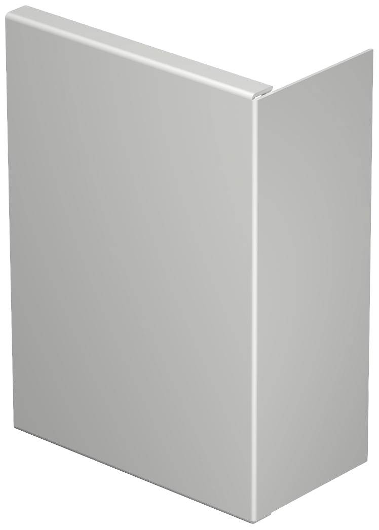Srebrny metalowy kątownik, prawdopodobnie element konstrukcyjny, o gładkiej powierzchni, zagięty pod kątem prostym.