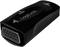 Adapter 'LogiLink', konwerter HDMI na VGA z dźwiękiem, czarna obudowa, złącza wyraźnie oznaczone.