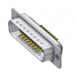 Роз'єм Deltron Connectors DTS 17W2 PZ/2 чоловічий D-Sub, роз'єм Deltron, контакти: 17, 180°, 1 шт.